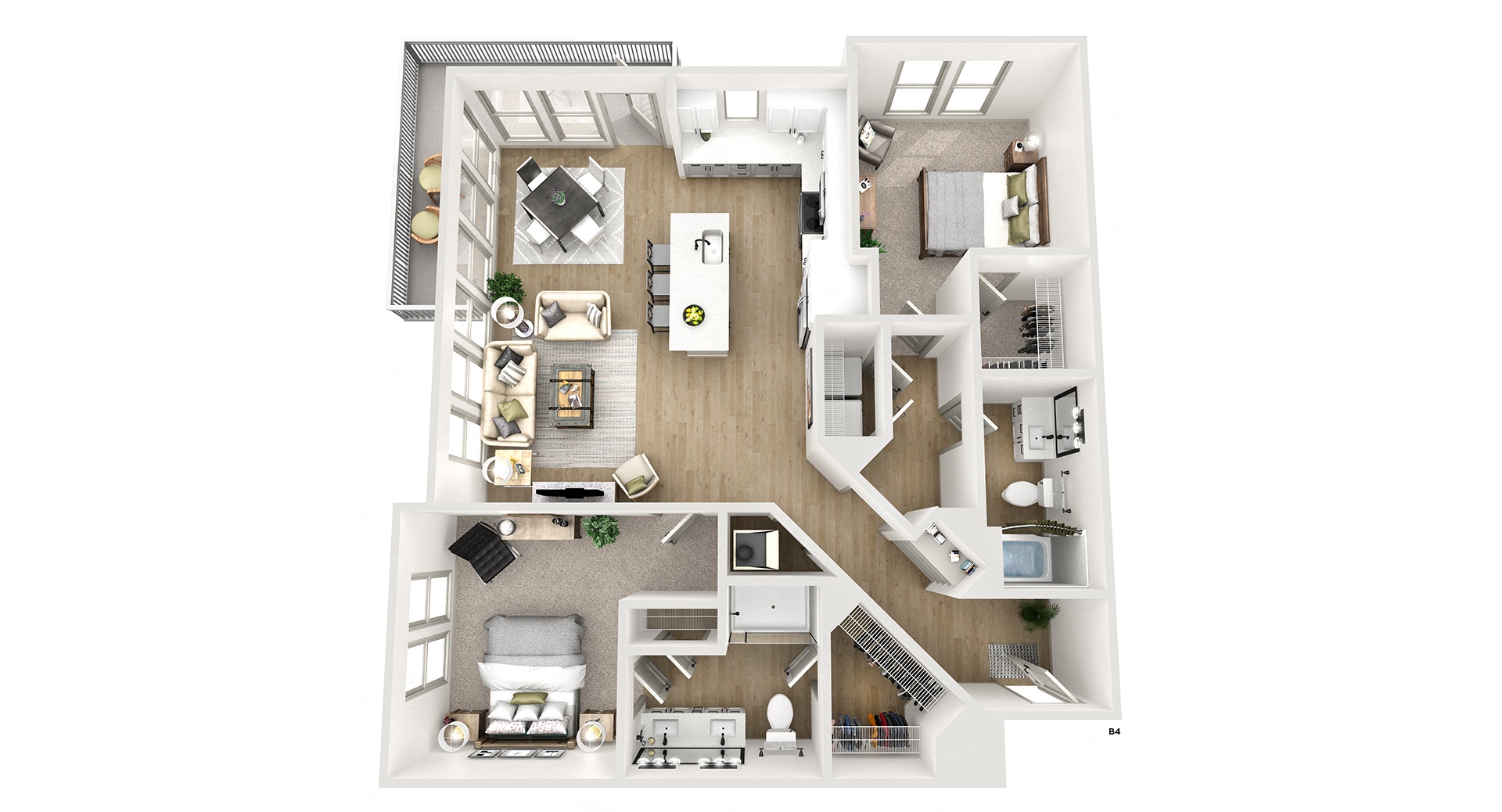 bedroom floor plan | luxury apartments in towson md | the southerly